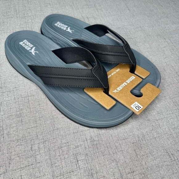 Mens Break Point 2 Flip Flops Black Sandals Comfortable Walking Summer Sz 10 NWT main image 4
